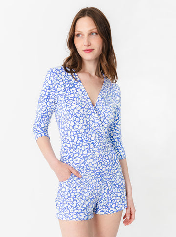 Riptide Romper - Ruth's Hydrangea in Chatham