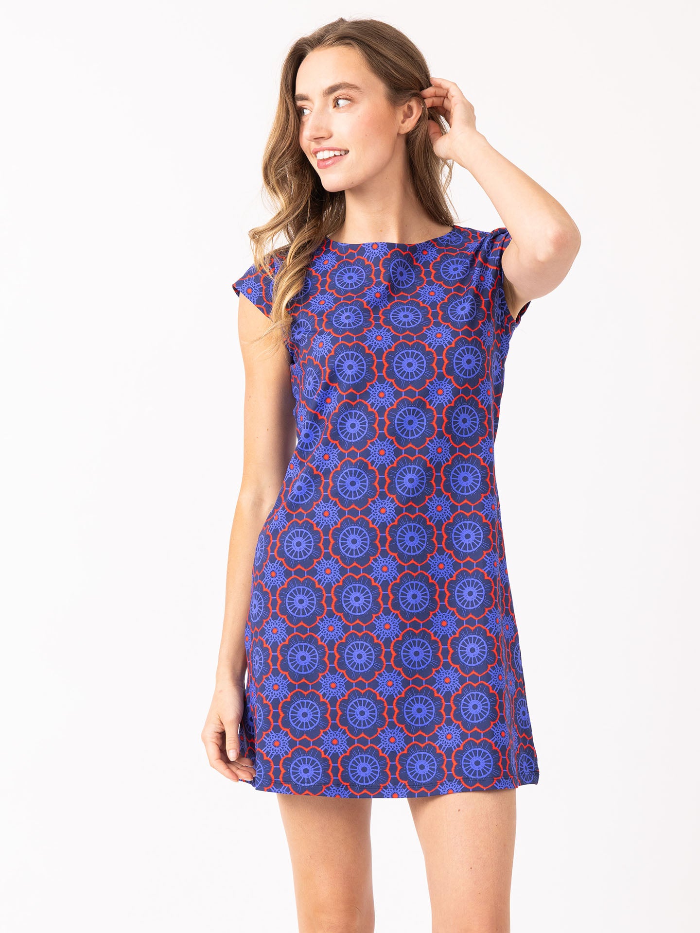 mahi gold annie dress Annie Dress in Spring Meadow Bluebell XS