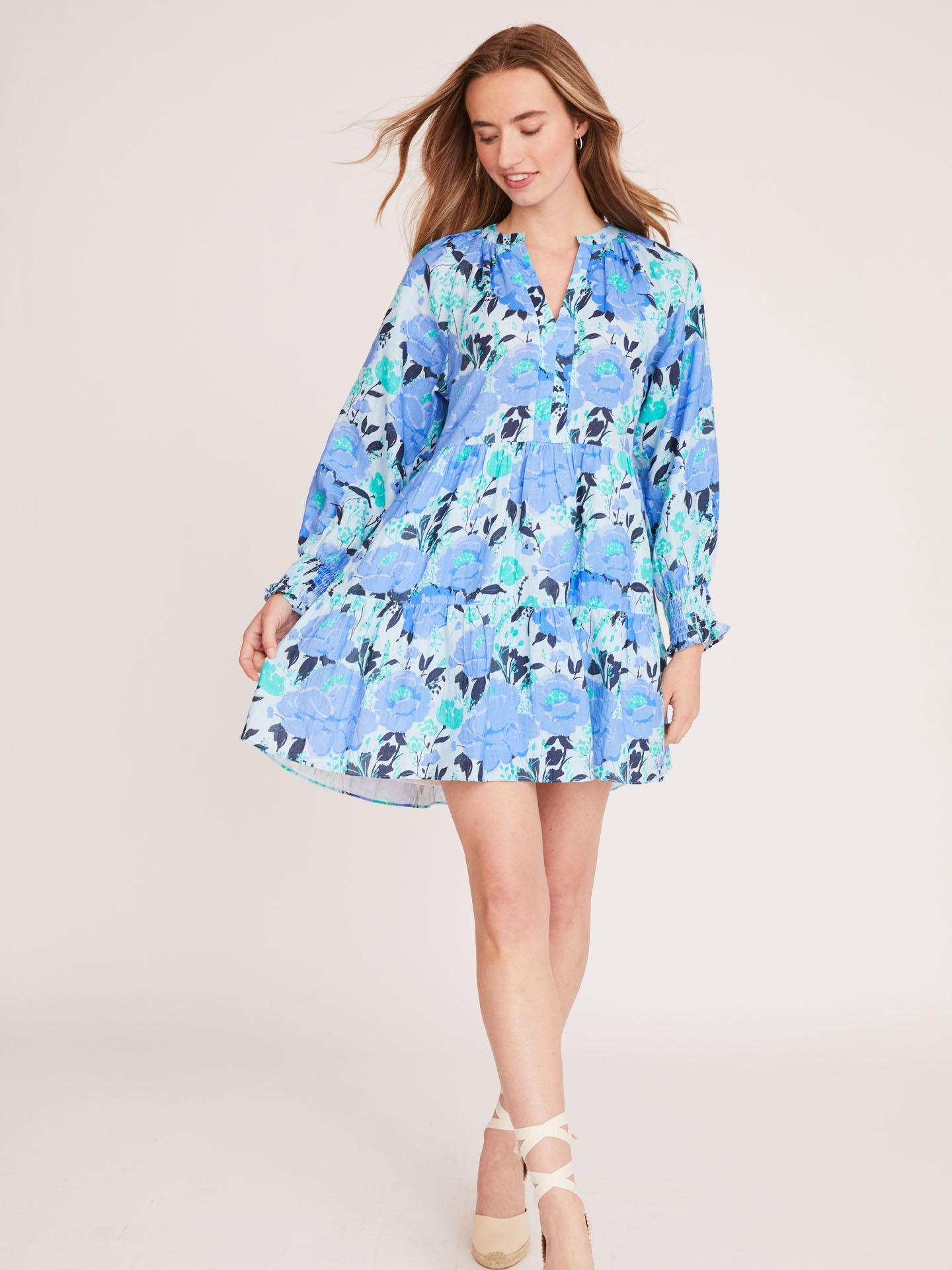 Megan Dress in Vintage Bouquet Blue L