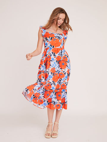 Highland Dress in Vintage Bouquet Poppy