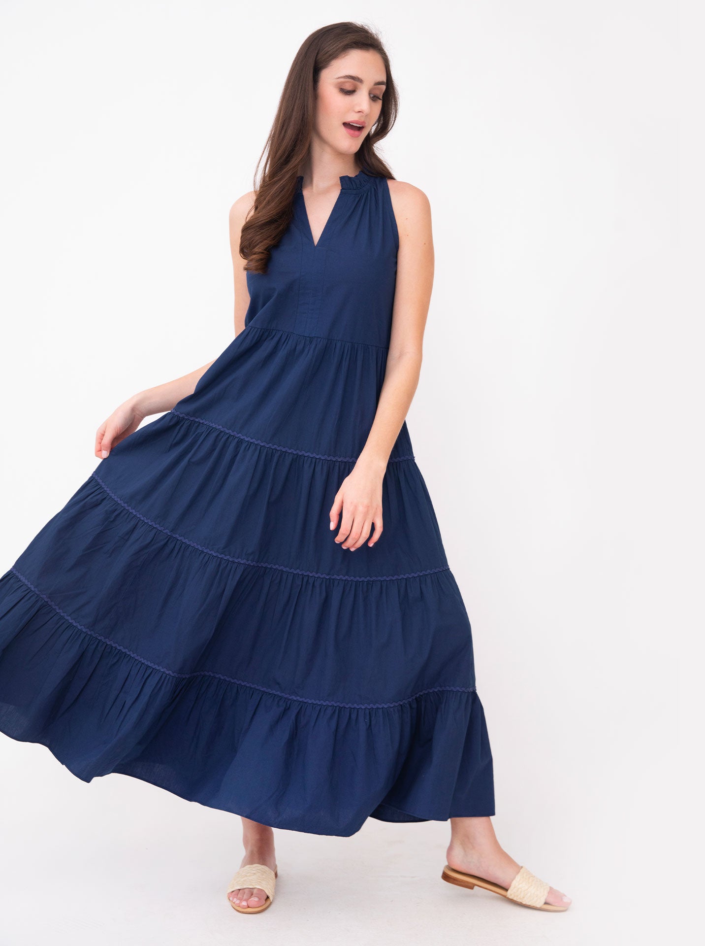Bowline Dress in Navy