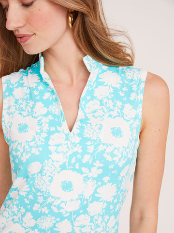 Schooner Dress in Blushing Buds Capri