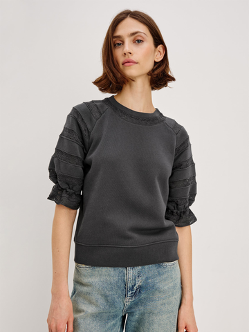 Aggy Top in Washed Black