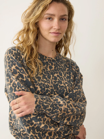 Alma Crewneck Sweater in Cheetah