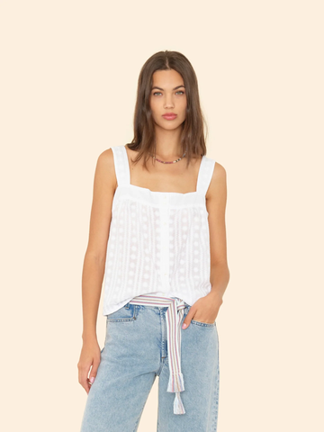 Cacee Tank in White