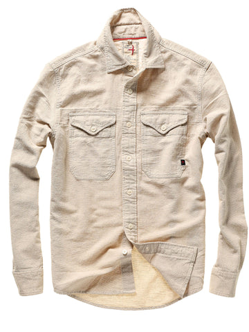 Linen Work Shirt in Natural
