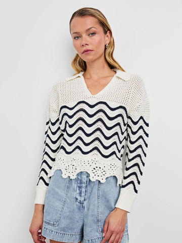 Louise Sweater in Wave Stripe