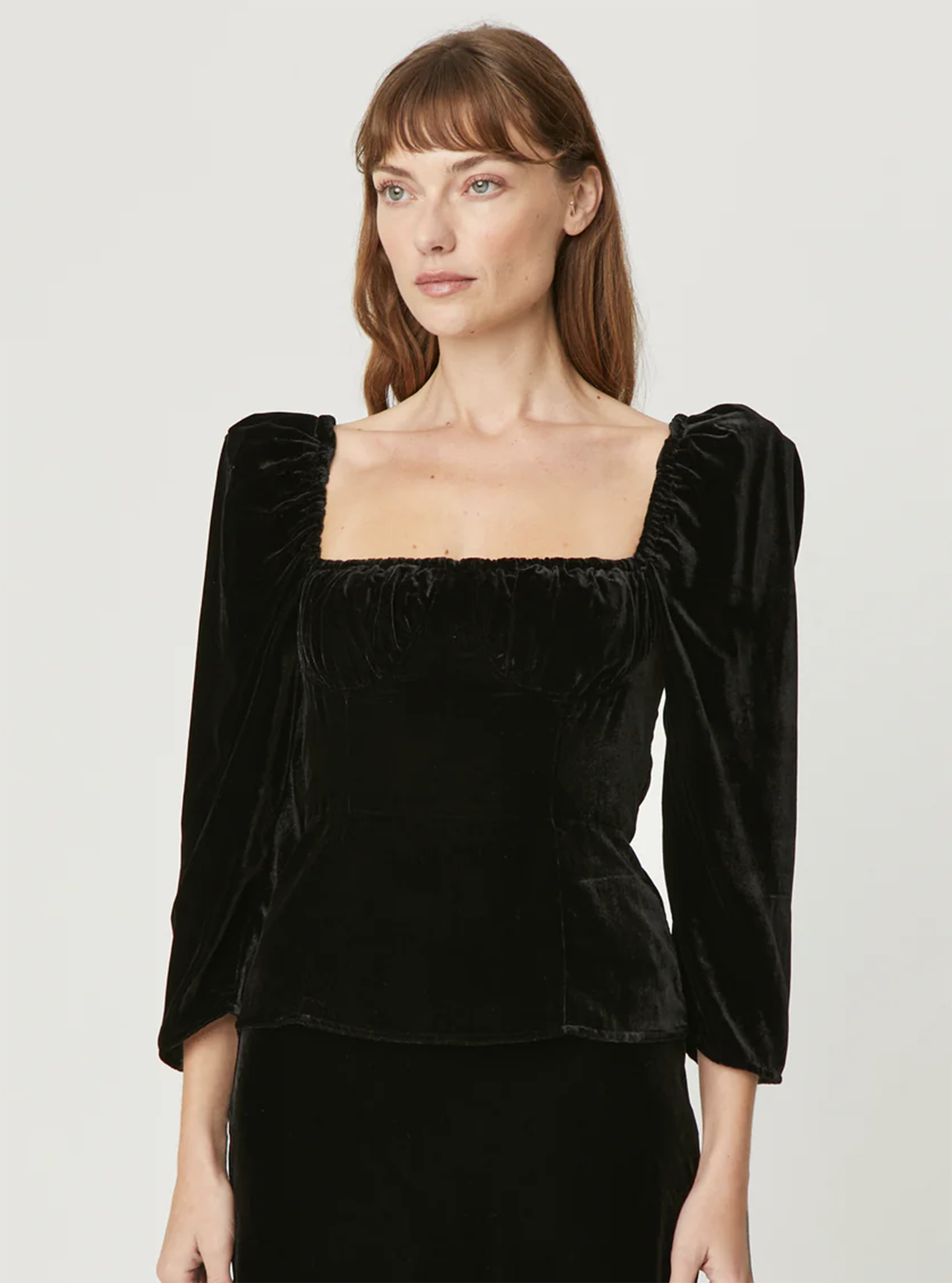 Velvet Ayla Top in Jet Black