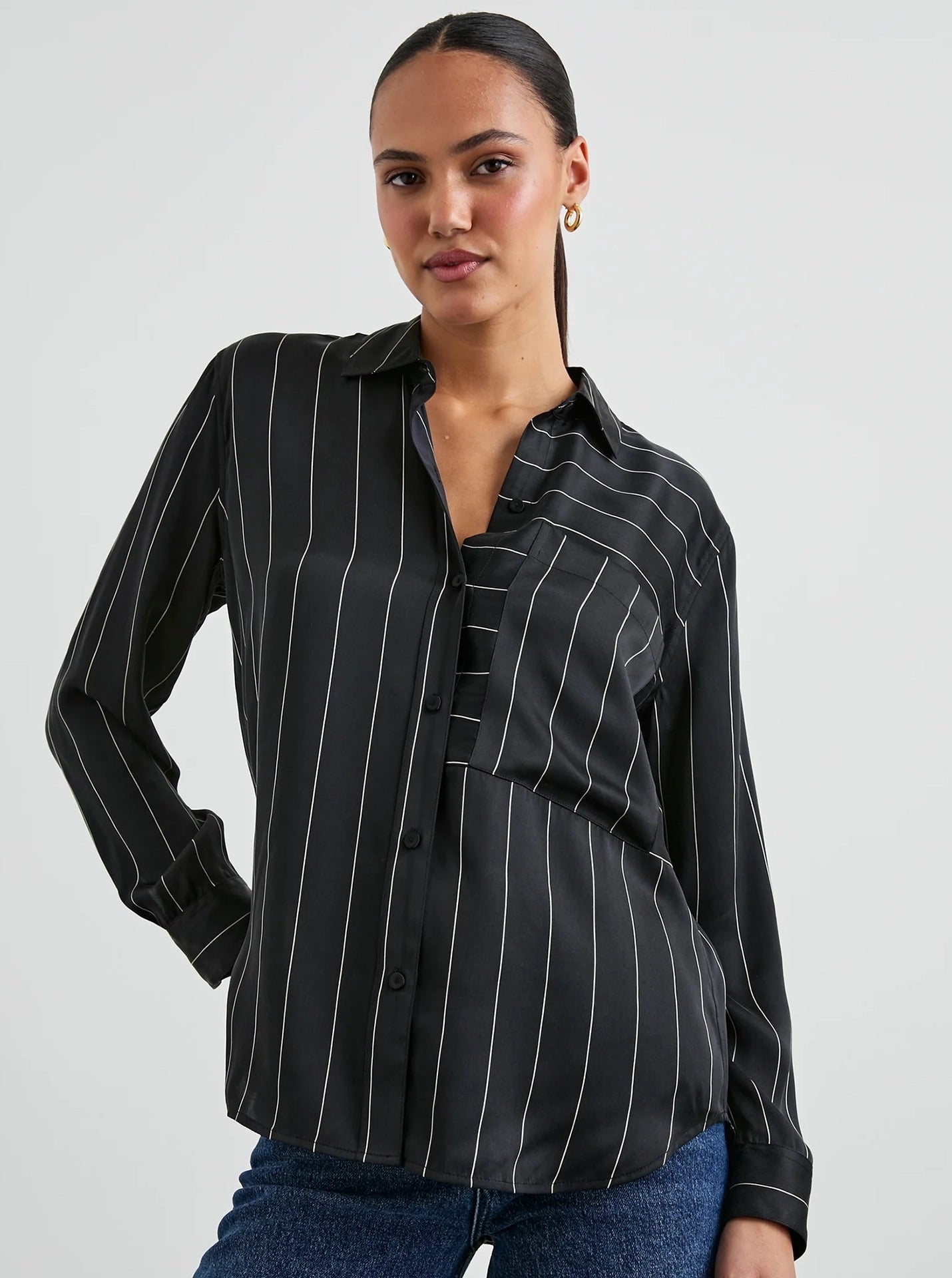 Spencer Top in Ink Stripe – MAHI GOLD