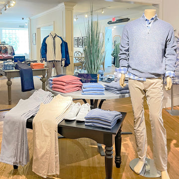 Inside of MAHI GOLD Outfitters retail store in Old Saybrook CT