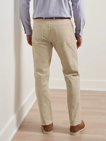 Superior Soft Corduroy Five-Pocket Pant in Stone