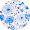 Watercolor Blooms in Marine Blue