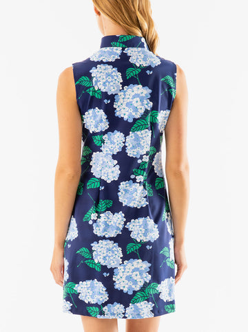 Schooner Dress - Hydrangea Walk in Regatta