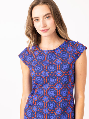 Annie Dress in Roselle Heritage