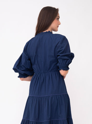 Davis Dress - in Navy