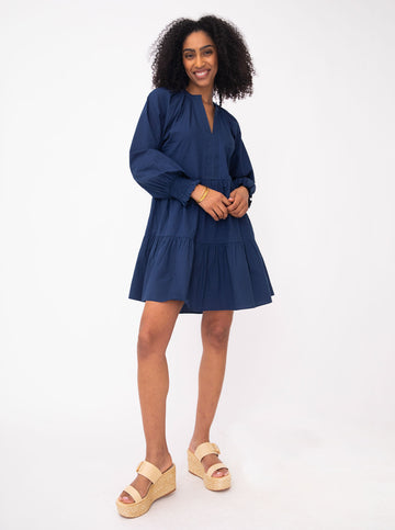 Megan Dress -  in Navy