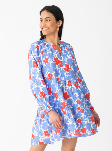 Megan Dress - Wildflower in Poppy