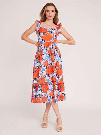 Highland Dress in Vintage Bouquet Poppy, S