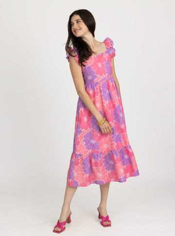 Highland Dress in Glowing Gardenia in Pink