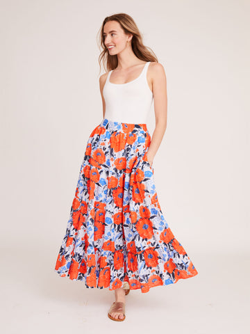 Julie Skirt Dress in Vintage Bouquet Poppy