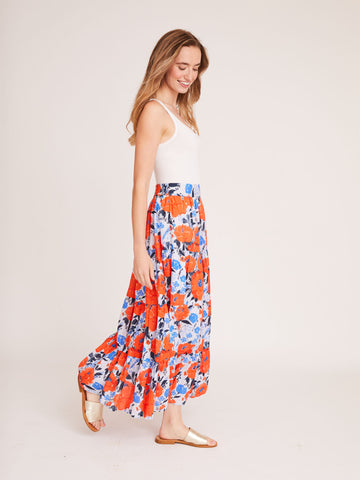 Julie Skirt Dress in Vintage Bouquet Poppy
