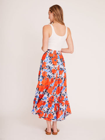Julie Skirt Dress in Vintage Bouquet Poppy