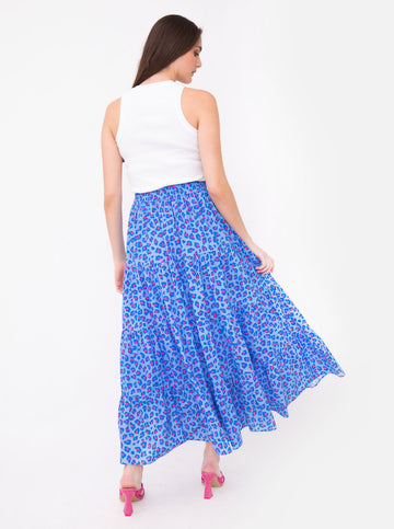 Julie Skirt - Wild Tide in Periwinkle