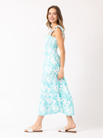 Fitz Dress in Blushing Buds Capri