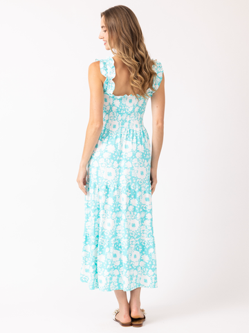 Fitz Dress in Blushing Buds Capri
