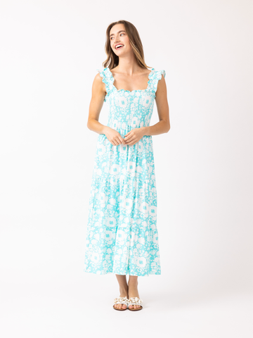 Fitz Dress in Blushing Buds Capri