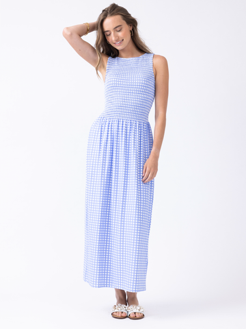 Coastline Fitz in Garden Gingham Bluebell