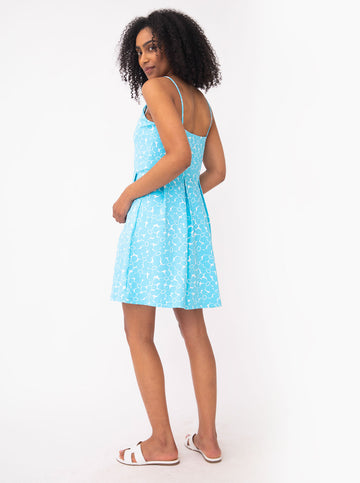 Emmaline Dress in Boho in Aqua