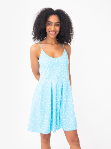 Emmaline Dress in Boho in Aqua