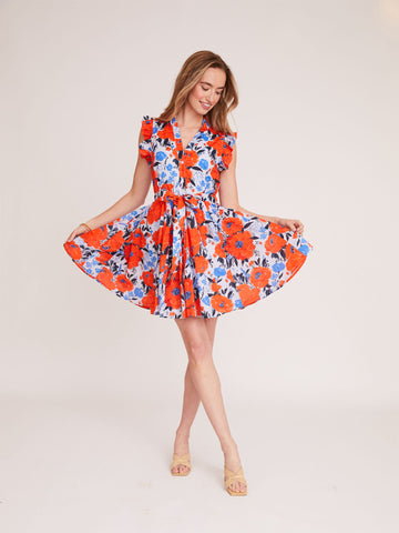 Hailey Dress in Vintage Bouquet Poppy