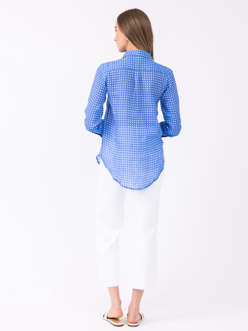 Helen Button Down in Gingham Regatta