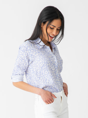Helen Button Down - Ruth's Hydrangea in Chatham
