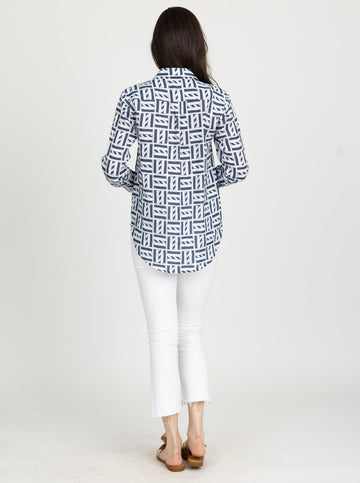 Helen Button Down - Cape Cod in Navy
