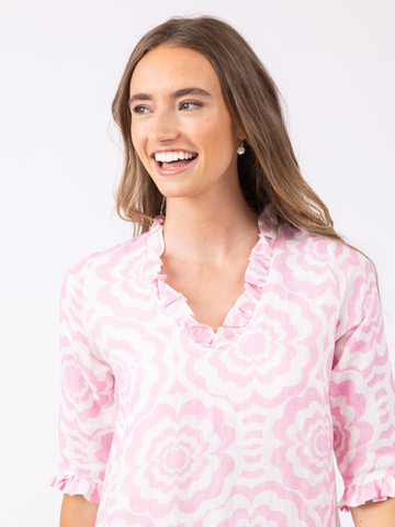 Gail in Cabana Flowers Blush