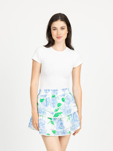 Maggie Skirt in Hydrangea Walk Blue