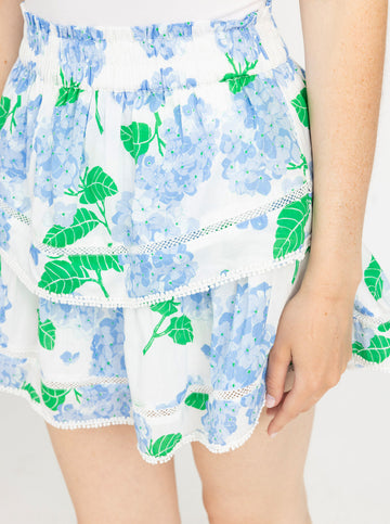 Maggie Skirt in Hydrangea Walk Blue