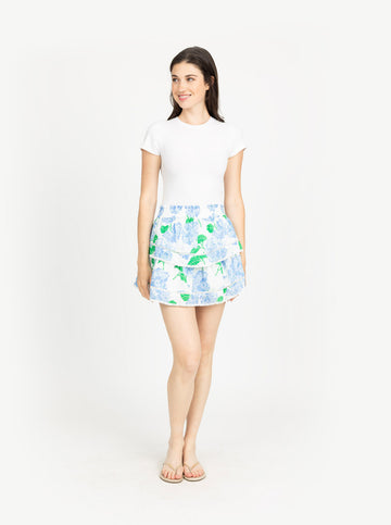 Maggie Skirt in Hydrangea Walk Blue