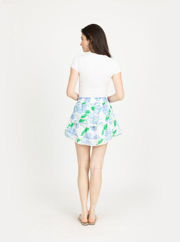 Maggie Skirt in Hydrangea Walk Blue
