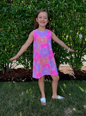 Emily Dress in Glowing Gardenia Pink