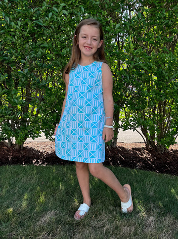 Emily Dress in Mahi Gold Capri