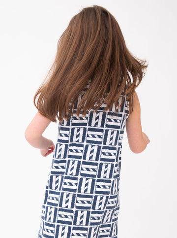Emily Dress in Cape Cod in Navy