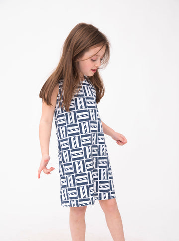 Emily Dress in Cape Cod in Navy
