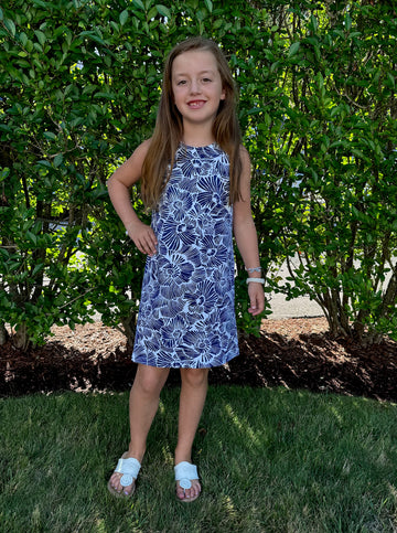 Emily Dress in Secret Garden Monomoy
