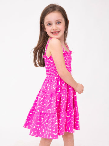 Ivy Dress in Boho Blossom in Pink