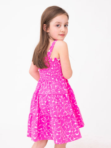Ivy Dress in Boho Blossom in Pink