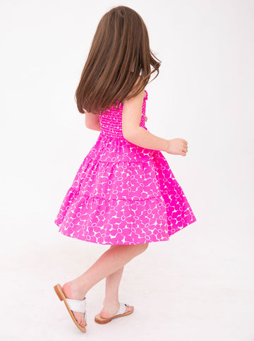 Ivy Dress in Boho Blossom in Pink